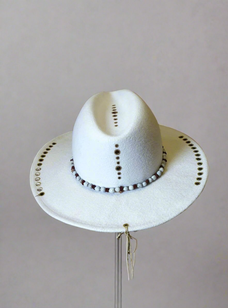 Fedora White Stone - Vallentin Bohemian Hats