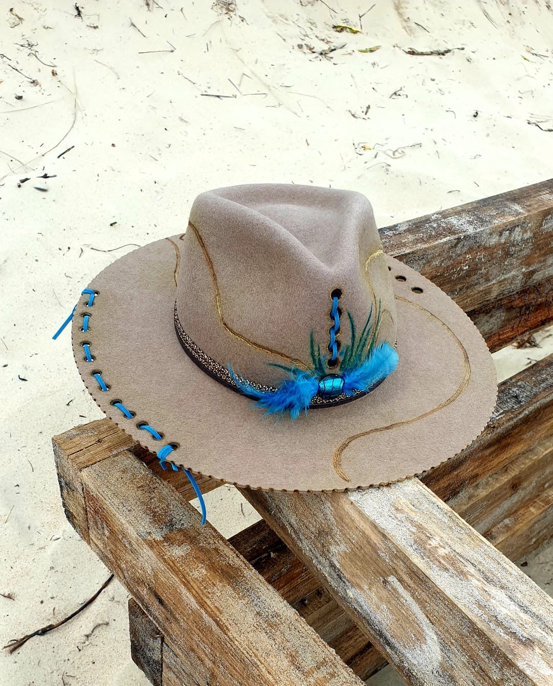 Fedora Classic STAY WILD kolor Ziemi - Vallentin Boho Kapelusze