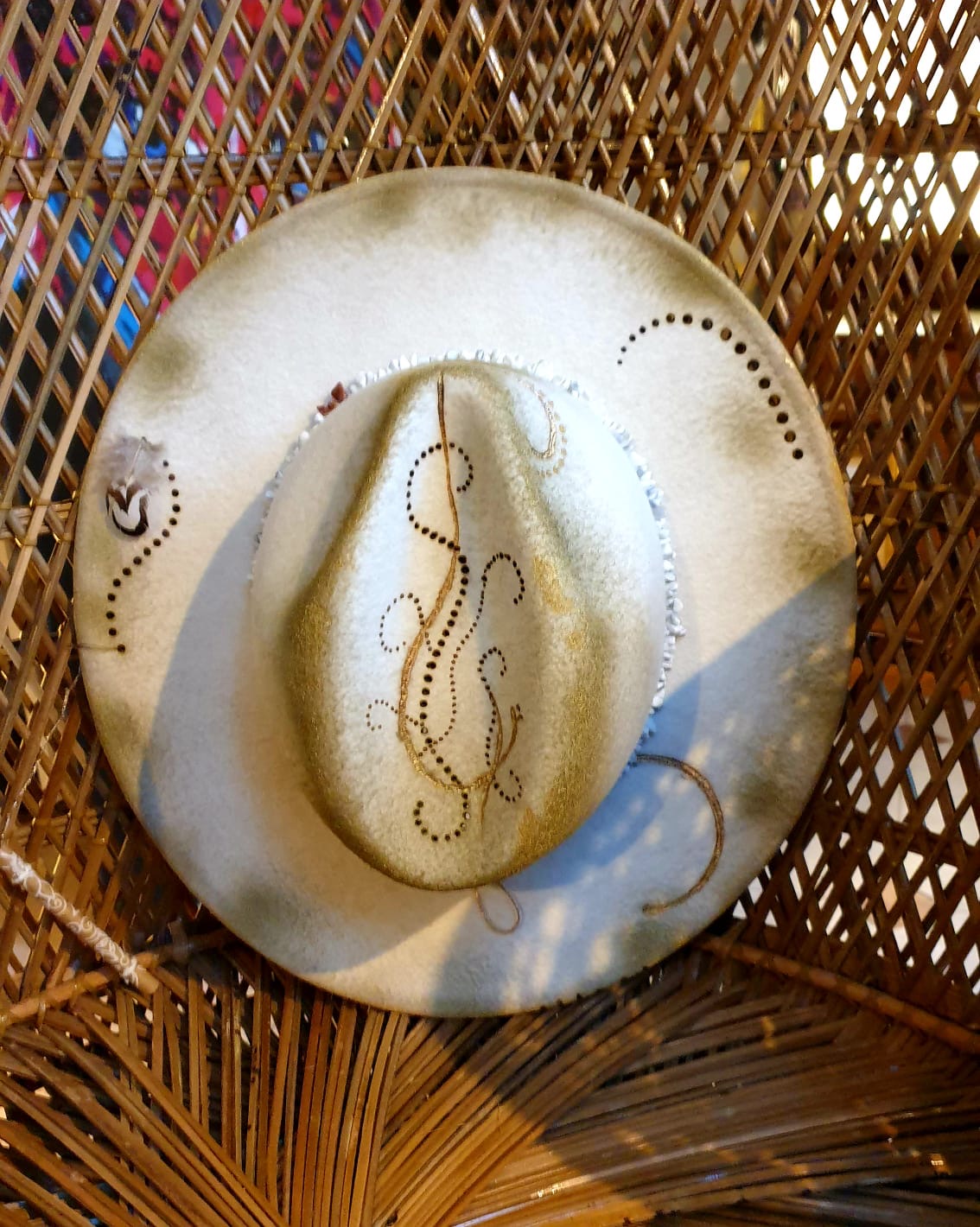 Fedora Classic STAY WILD White Stone - Vallentin Bohemian Hats