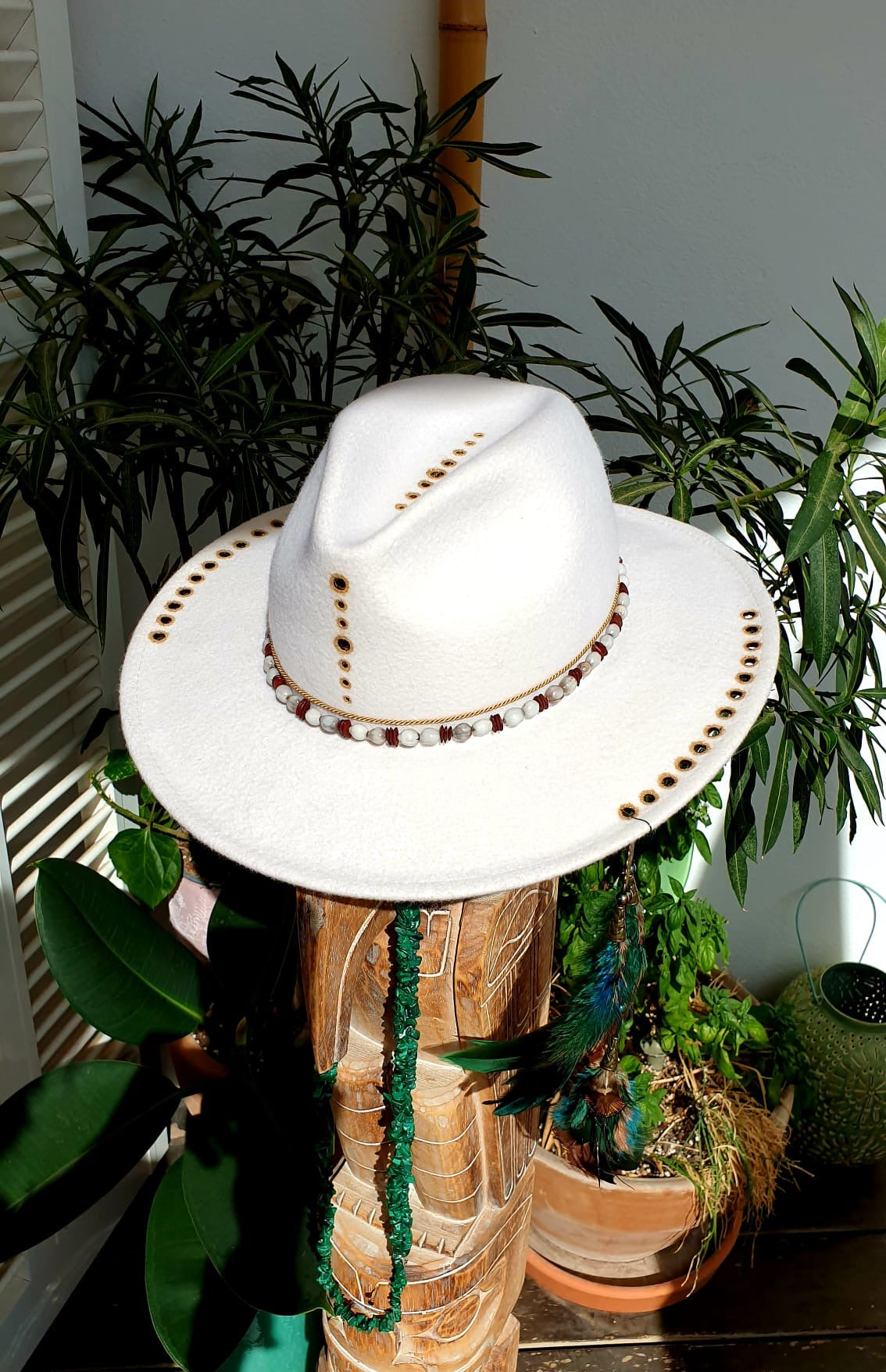 Fedora White Stone - Vallentin Bohemian Hats