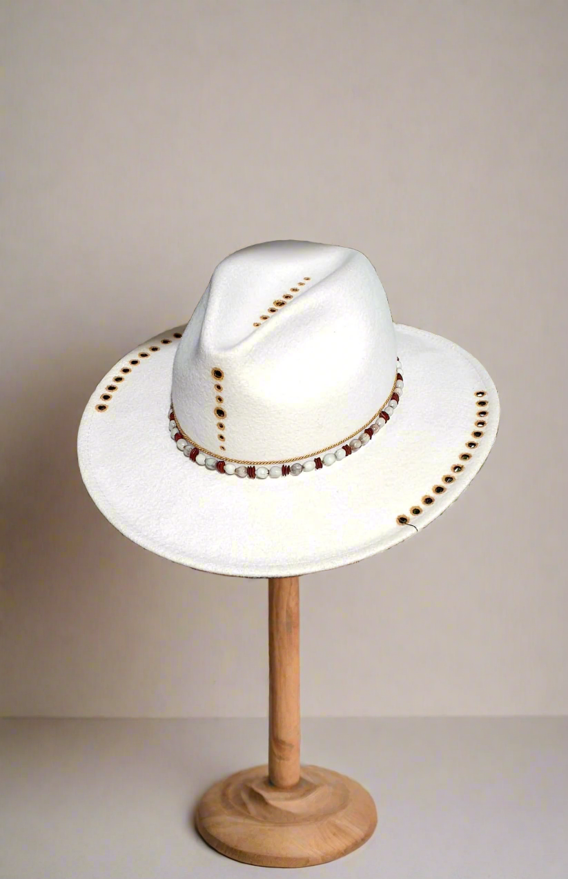 Fedora White Stone - Vallentin Bohemian Hats