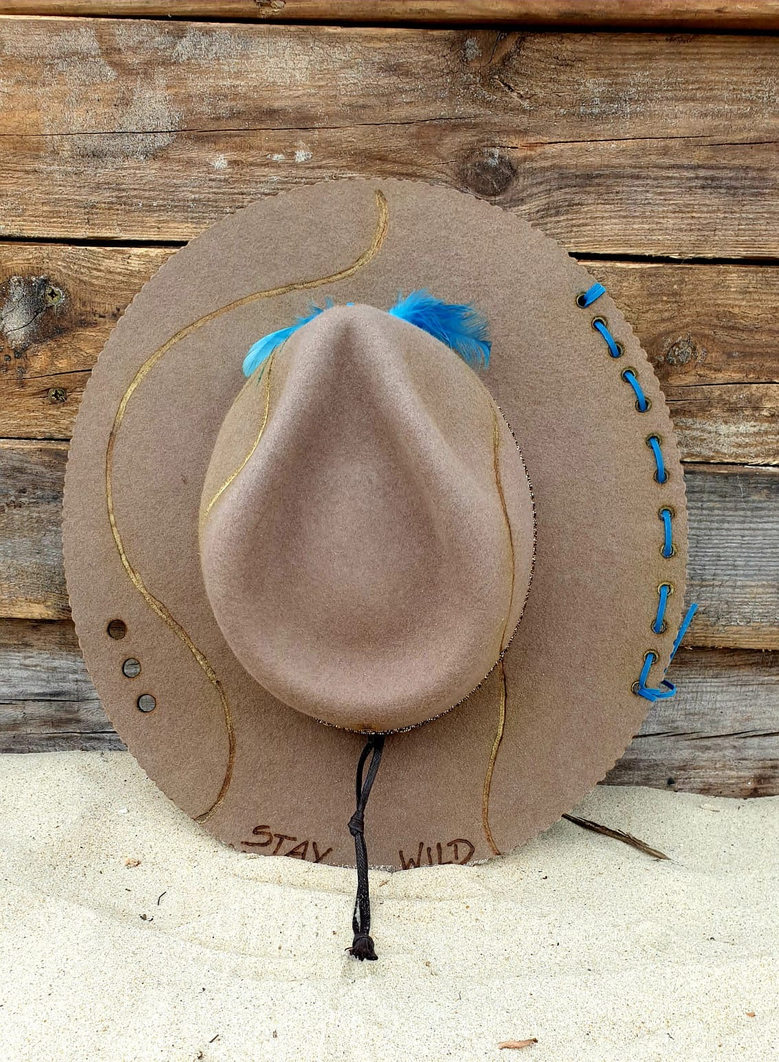 Fedora Classic STAY WILD kolor Ziemi - Vallentin Boho Kapelusze