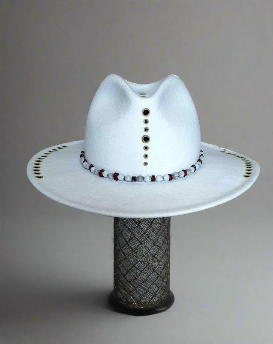 Fedora White Stone - Vallentin Bohemian Hats