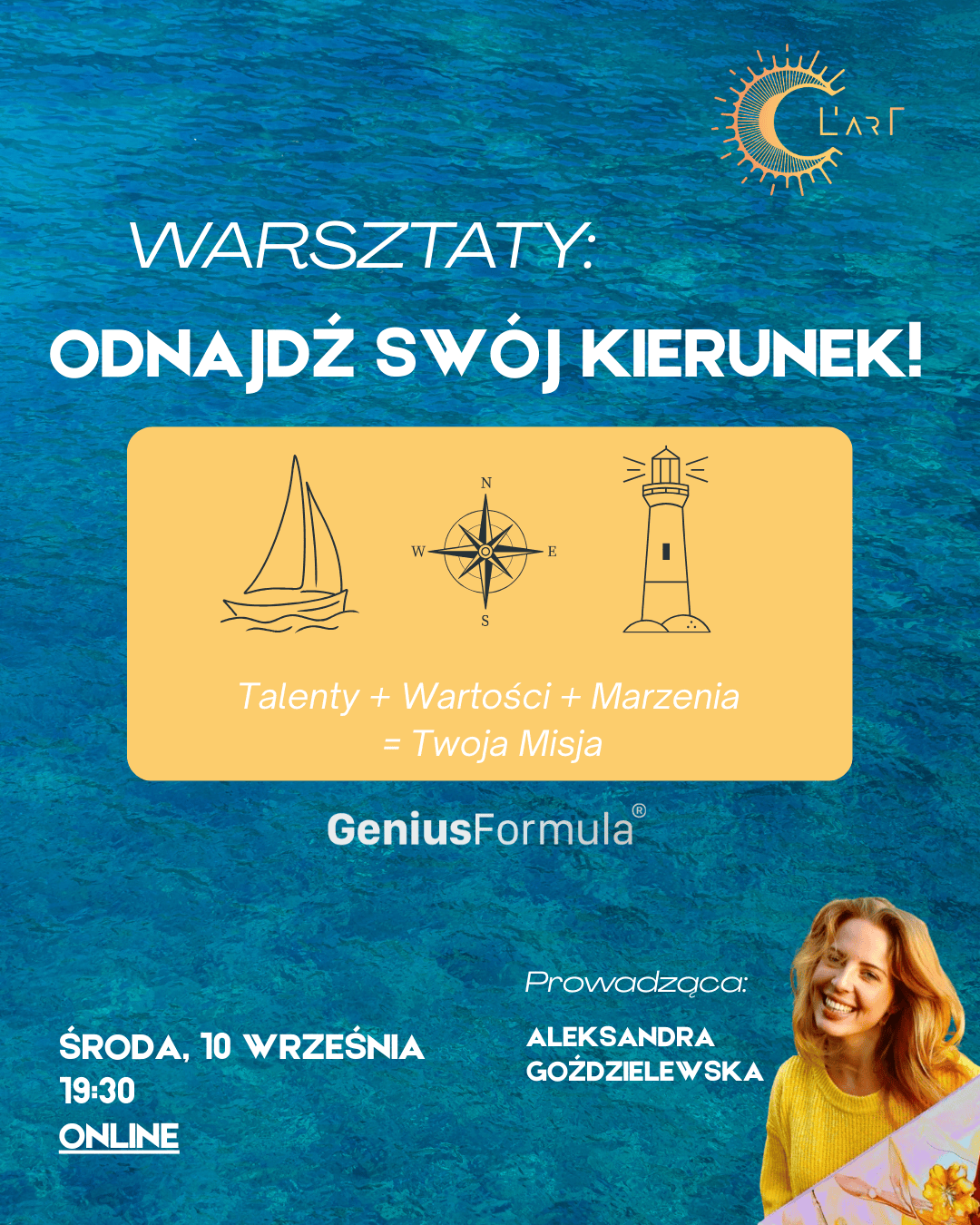 Odnajdź Swój Kierunek - WARSZTATY wg Formuły Geniuszu®
