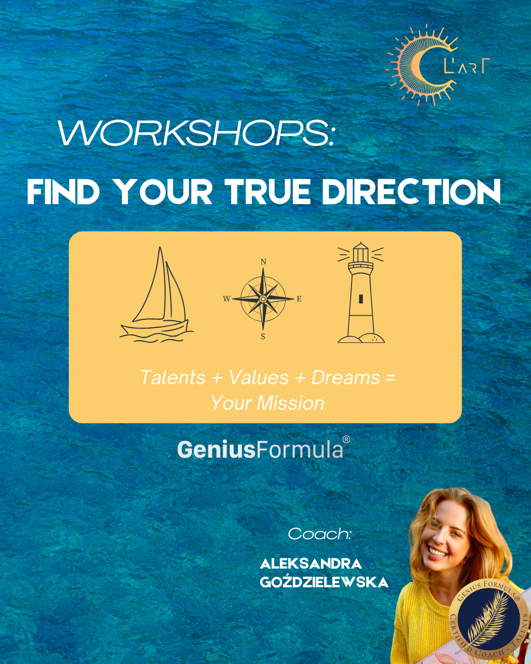 WORKSHOPS: Discover Your True Direction with Genius Formula®